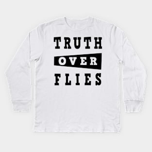 truth over flies, kamala pence debate Kids Long Sleeve T-Shirt